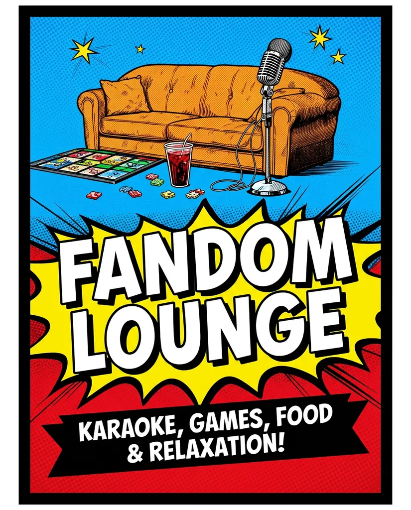 Fandom Lounge — karaoke, games, food & relaxation